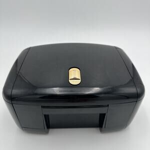 VTG Black1980s The Jewel Kit Expandable Fold Out Jewelry Box Mid Century Modern